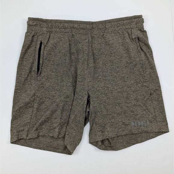 NOBULL Other - NOBULL Lightweight Knit Shorts‎ Mens Large Heather Brown Workout Lifting Active